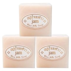 Xà phòng kích trắng cám gạo Thái Lan Jam Rice Milk Soap 65g chính hãng