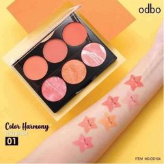 ￼Phấn Má Hồng , Bắt Sáng ODBO 6ô Cheeky Tone Blusher #01