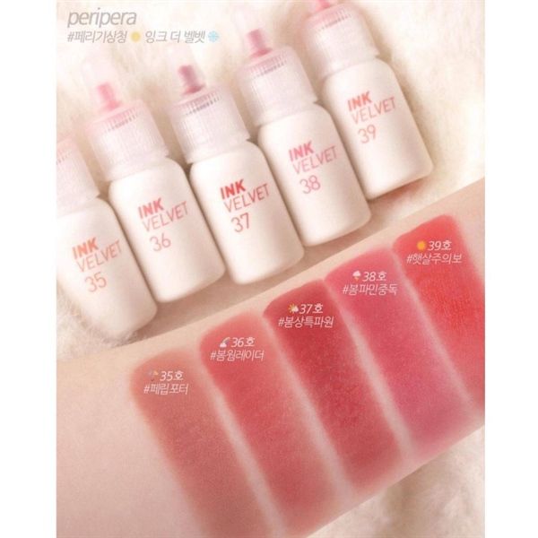 Son kem lì Ink velvet peripera #38-hồng baby