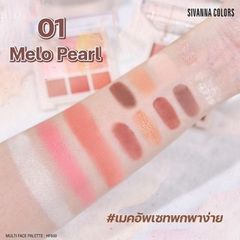 Phấn mắt 12 ô Sivanna Colors Multi Face #01 melo peart