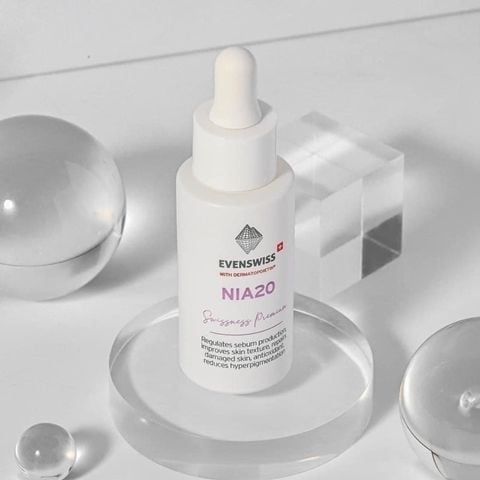 Serum sáng da, se khít lỗ chân lông Evenswiss Nia 20% 30ml