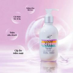 dưỡng thể trắng da LOUV CELL hương ngọt ngào , dịu nhẹ , thẩm thấu nhanh , kh bết dính 250ml