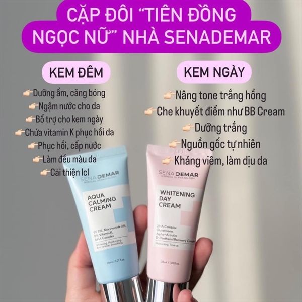 kem dưỡng ngày Sena derma whitening day cream 30ml