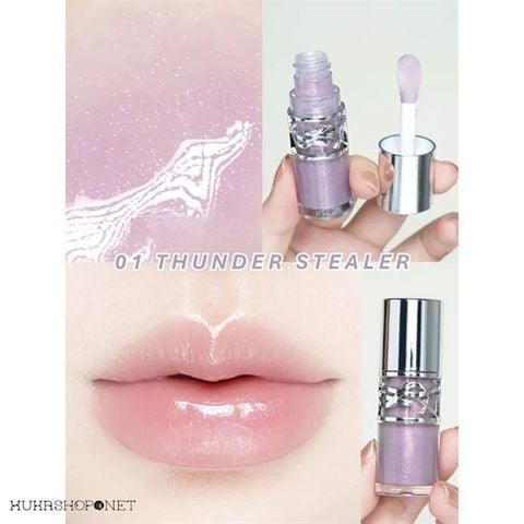 (mini) Son Dưỡng Môi YSL Loveshine Plumping Lip Oil Gloss #01-không màu