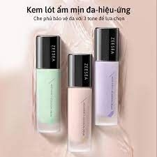 Kem Lót Trang Điểm Kiềm Dầu,Che mụn đỏ Zeesea Multi-Effect Makeup Primer 30g-xanh