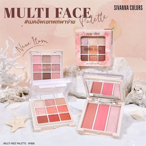 Phấn mắt 12 ô Sivanna Colors Multi Face #02 clownfish