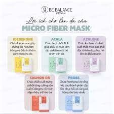 Mặt nạ vải vi sợi Be'Balance Idebenone Micro Fiber Mask -vàng