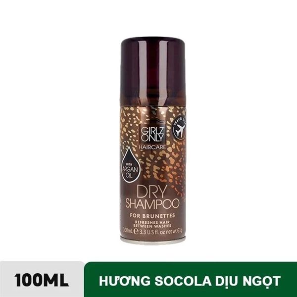 Dầu Gội Khô Girlz Only dry shampoo 100ml #nâu
