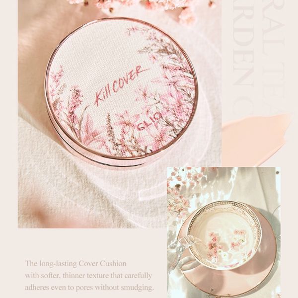Phấn Nước Kiềm Dầu Lâu Trôi Clio Kill Cover Floral Fixer Cushion SPF50+ PA+++