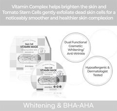 Mặt nạ Banobagi Stem Cell Vitamin Mask Whitening & BHA-AHA