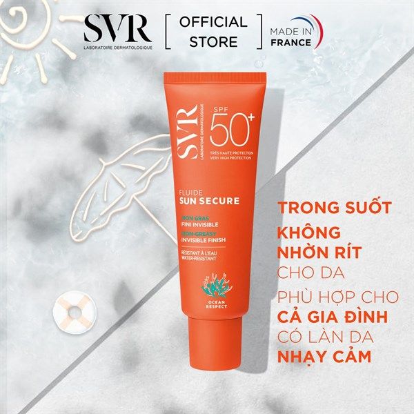 Kem Chống Nắng SVR Trong Suốt, Không Nhờn Rít SPF50+ 50ml