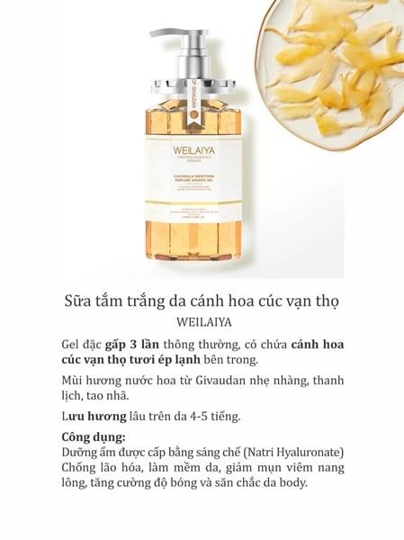 Sữa tắm Weilaiya hoa cúc 450ml