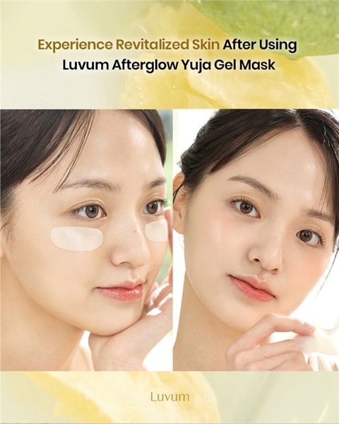 Mặt Nạ Thạch LUVUM afterglow yuja gel mask dưỡng trắng
