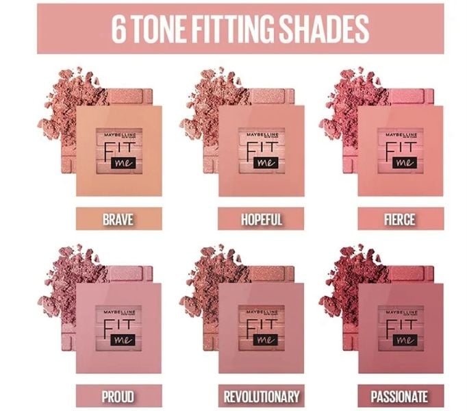 Má Hồng Dạng Nén Mịn Lì Maybelline Fit Me Mono Blush 4.5g