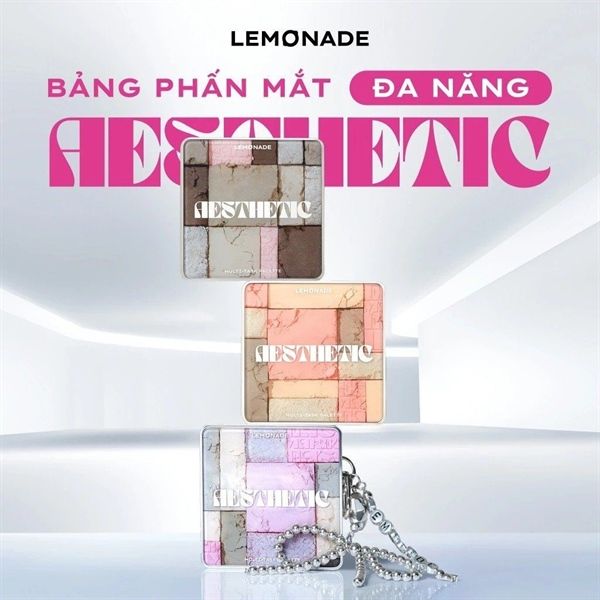 Bảng Phấn Mắt Lemonade Aesthetic Multi-Task Palette #01 cool rose