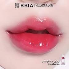 Son Tint Bóng Thuần Chay BBIA Gardenia Leau Tint #05 peony hồng lạnh