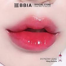 Son Tint Bóng Thuần Chay BBIA Gardenia Leau Tint #05 peony hồng lạnh
