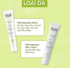 Gel Dưỡng SVR SEBIACLEAR Active Giảm Mụn & Loại Bỏ Dầu Cho Da 40ml