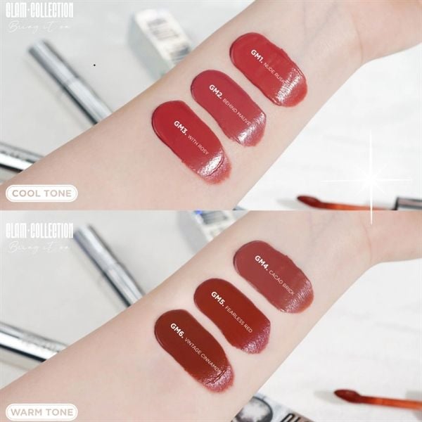 Son Kem Lì Merzy The Glam Mellow Tint 4g #GM4 cam nâu đất