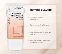 Kem Lót Catrice Clean ID Vitamin C Fresh Glow Primer sáng da căng bóng