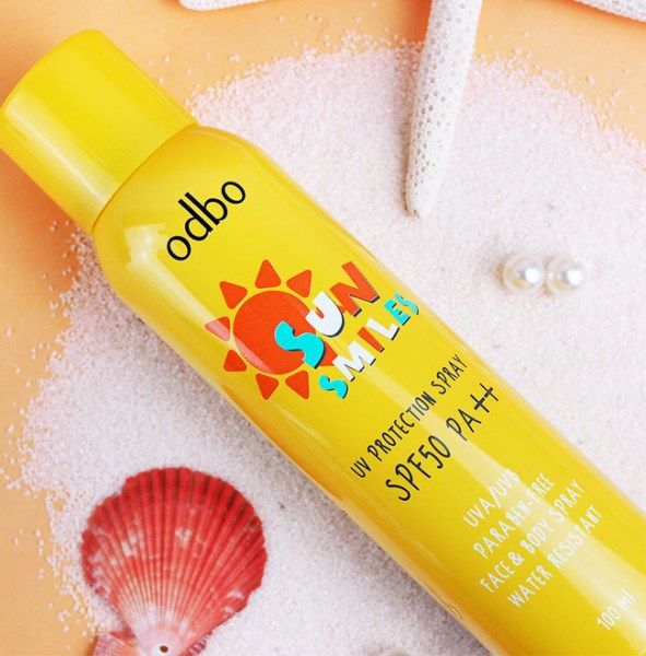 XỊt chống nắng nâng tone ODBO SUN SMILE CHAI 100ML