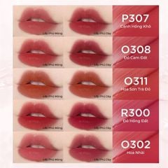 Son Kem Lì Colorkey soft Matte water tint #O308-Đỏ Cam Đất