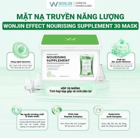 Mặt Nạ phục hồi Wonjin Effect Concentrated Essence Mask hộp 30M