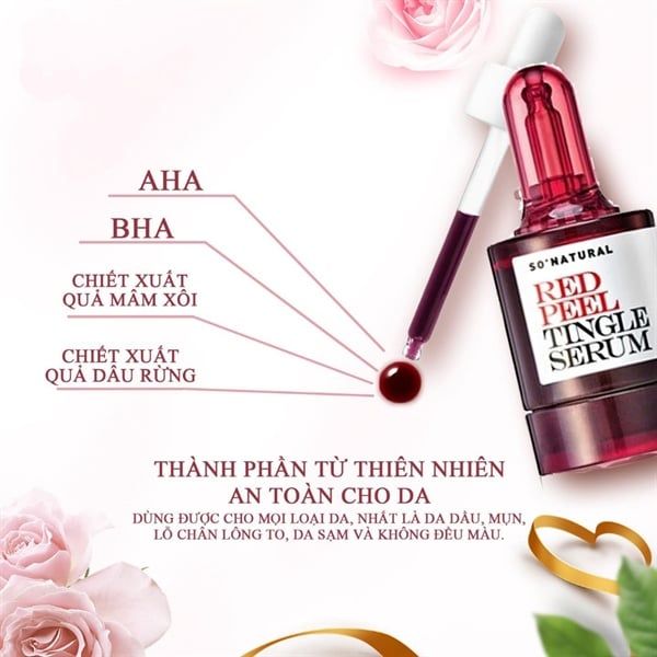 serum thay da sinh học RED PEEL TINGLE SERUM 10ml tinh chất táii tạo phục hồi da