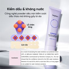 Kem Chống Nắng Nâng Tone & Hiệu Chỉnh Da Beplain Sunmuse da dầu