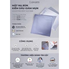 Mặt Nạ bùn LUVUM pore reset mud mask thu nhỏ lỗ chân lông