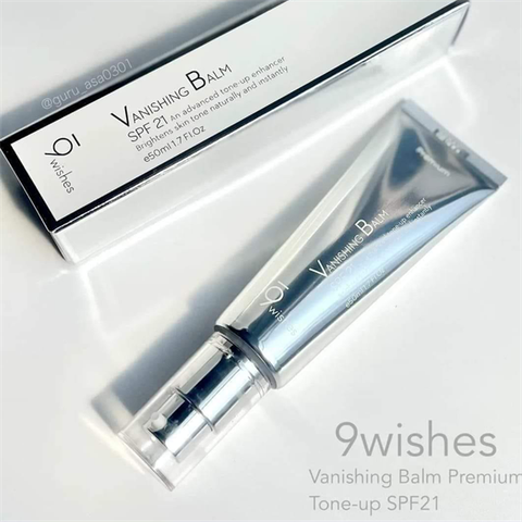 Kem dưỡng da nâng tone 9 Wishes Vanishing Balm Premium SPF21 50ml