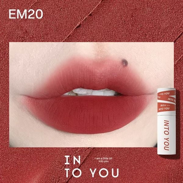 Son Kem Lì INTO YOU shero super matte lip & cheek mud EM20 dạng thỏi