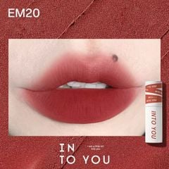Son Kem Lì INTO YOU shero super matte lip & cheek mud EM20 dạng thỏi