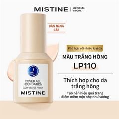 kem nền da khô Mistine cover all foundation #LP110 da trắng hồng