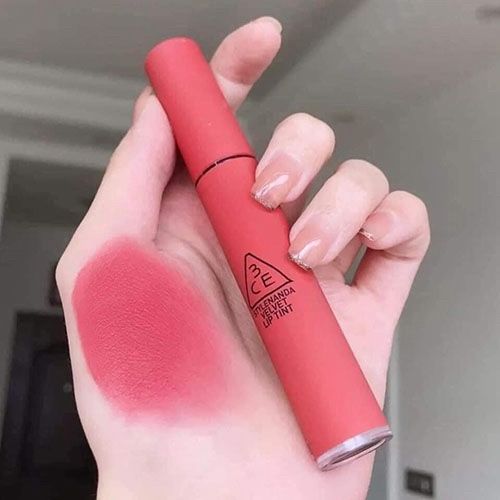 Son kem lì 3ce velvet lip tint pink break -hồng đào