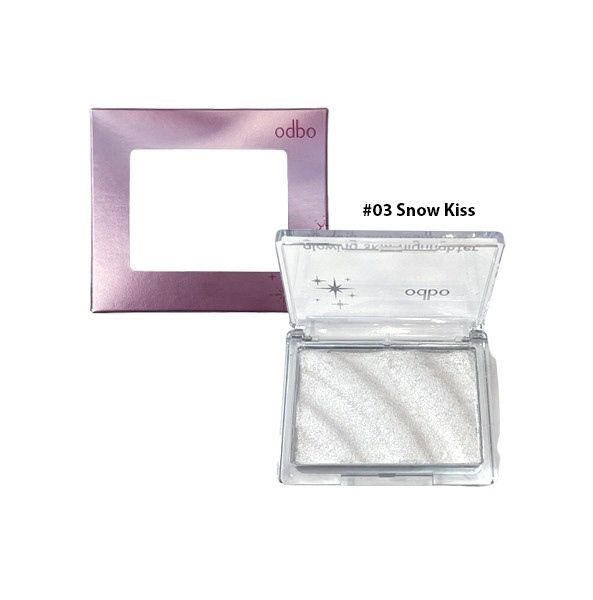 Phấn Bắt sáng Odbo glowing skin highlighter #03 snow Kiss