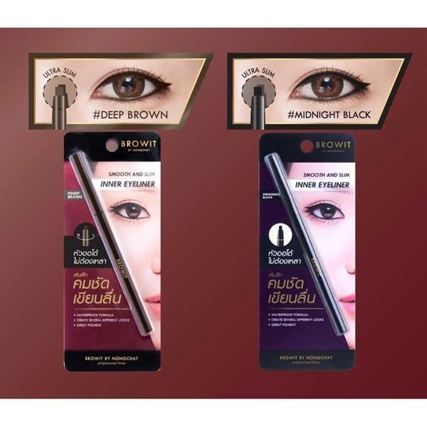 Chì kẻ mắt Browit smooth and slim inner eyeliner -đen
