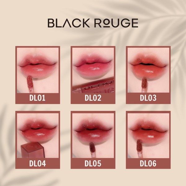 Son Kem Lì Black Rouge Double Layer Over Velvet #DL04 Chili layer