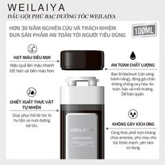 Dầu Gội Phủ Bạc Dưỡng Tóc Weilaiya Magic Color #đen