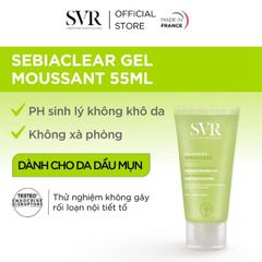 Gel Rửa Mặt SVR Không Chứa Xà Phòng Cho Da Dầu 55ml