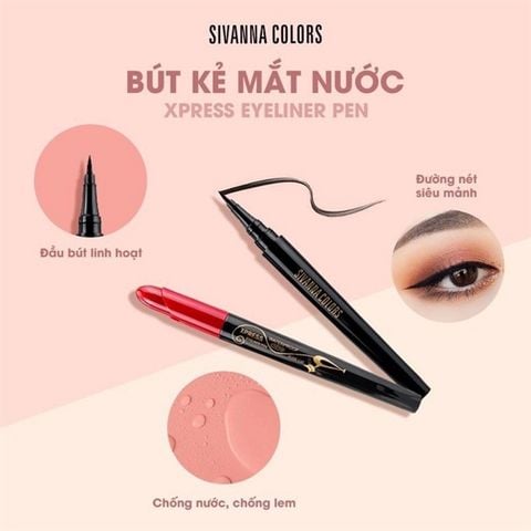Bút dạ kẻ mắt Thái Lan Sivanna Colors Professional Xpress Eyeliner