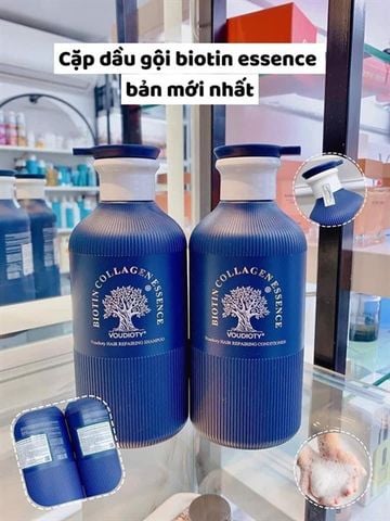 Bộ Dầu Gội Xả Ngăn Rụng Tóc Phục Hồi Cho Tóc Dầu Nhờn Voudioty Biotin Collagen essence