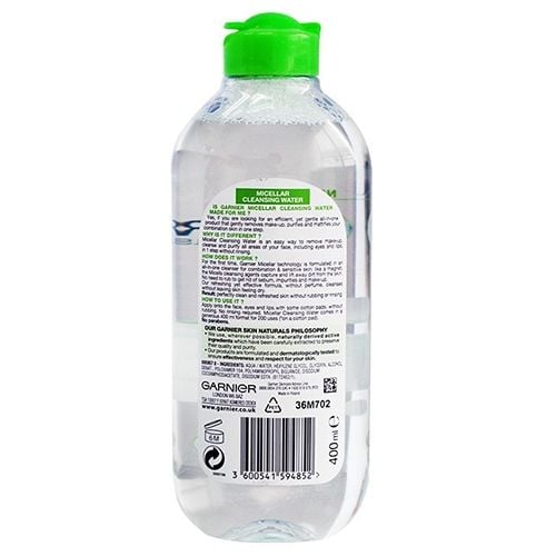 Nước Tẩy Trang Garnier xanh lá da dầu và da hỗn hợp