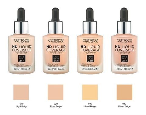 Kem Nền Catrice HD Liquid Coverage Foundation 020
