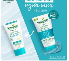 Sữa Rửa Mặt Kiềm Dầu Ngừa Mụn Simple Purifying Gel Wash 150Ml