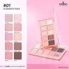 Bảng phấn mắt Odbo Iconic eyeshadow pallette #01-summer pink