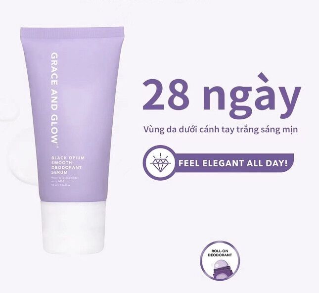 Lăn Khử Mùi Grace Glow Black Opium Smooth Deodorant Serum Sáng Da Ngăn Ngừa Mồ Hôi