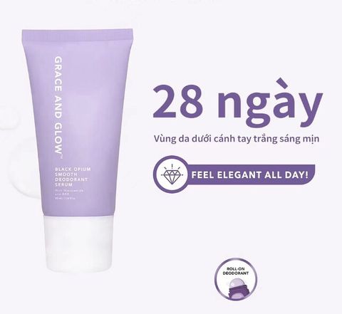 Lăn Khử Mùi Grace Glow Black Opium Smooth Deodorant Serum Sáng Da Ngăn Ngừa Mồ Hôi