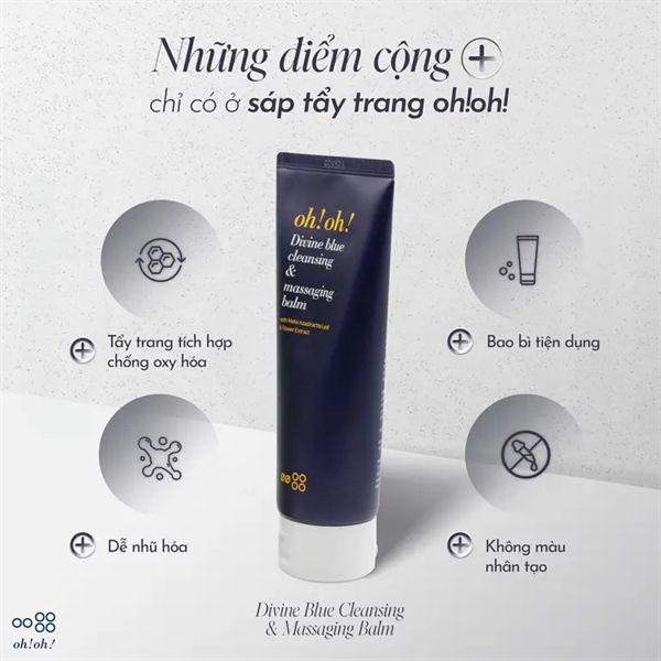 sáp tẩy trang Oh!Oh! Divine blue cleansing &massing balm