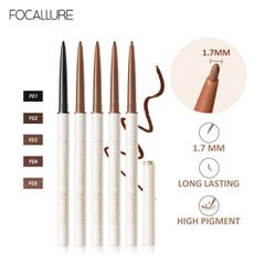 ￼Bút chì kẻ mắt FOCALLURE đầu mảnh 1.7mm chống thấm nước lâu trôi 1g